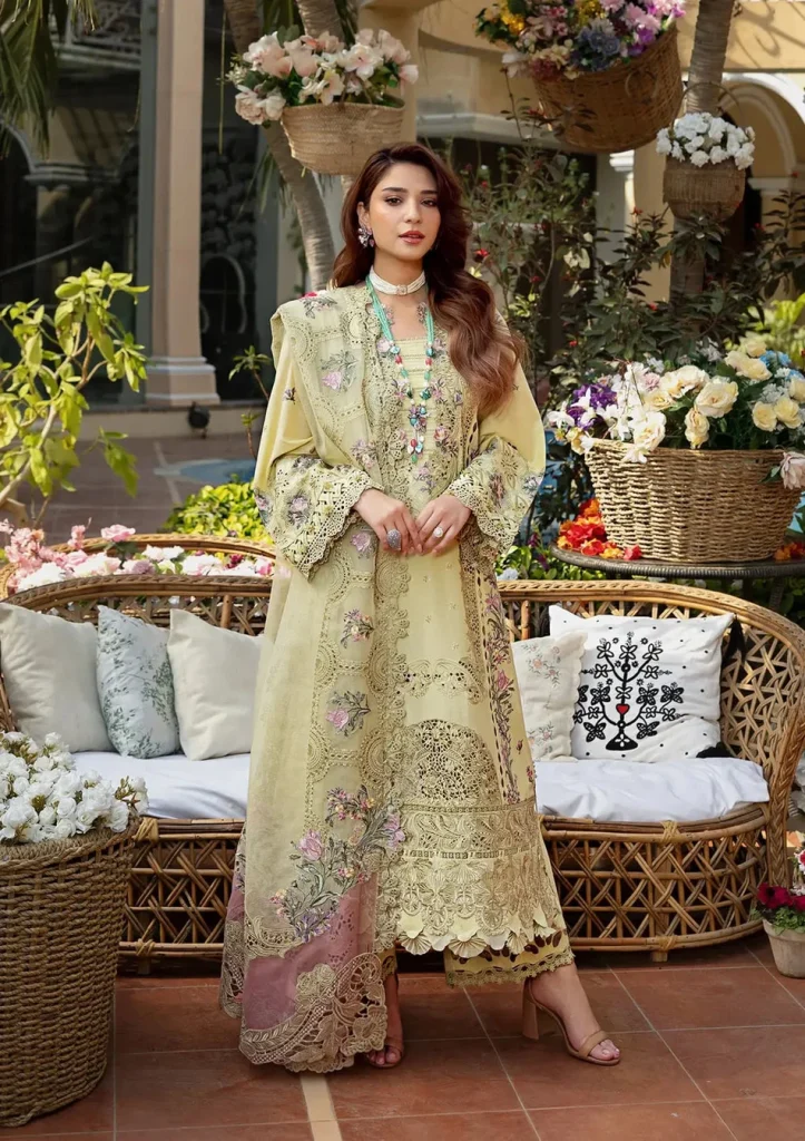 Elaf 3-Piece Dhanak Suit – Winter Collection 2026 - alternate view