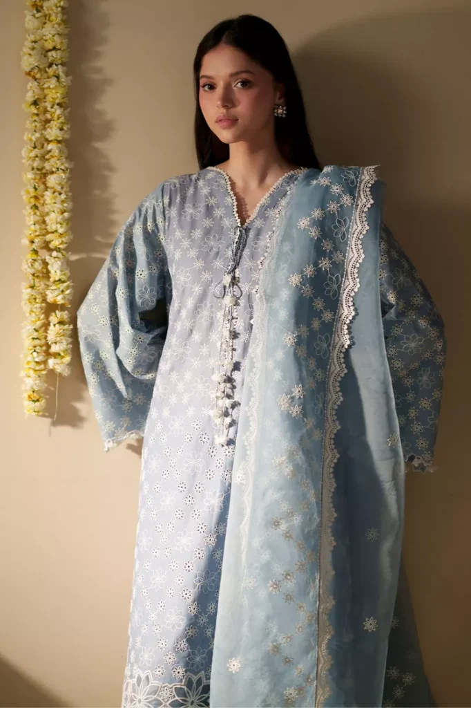 Cross Stitch 3-Piece Dhanak Suit – Brand Code 3633 - alternate view