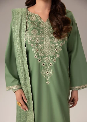 Zahra Rubab Luxury 3-Piece Dhanak Suit – Brand Code 3506 - alternate view
