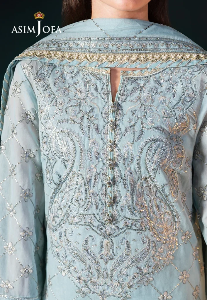 Asim Jofa 3-Piece Dhanak Suit – Brand Code 3622 - alternate view