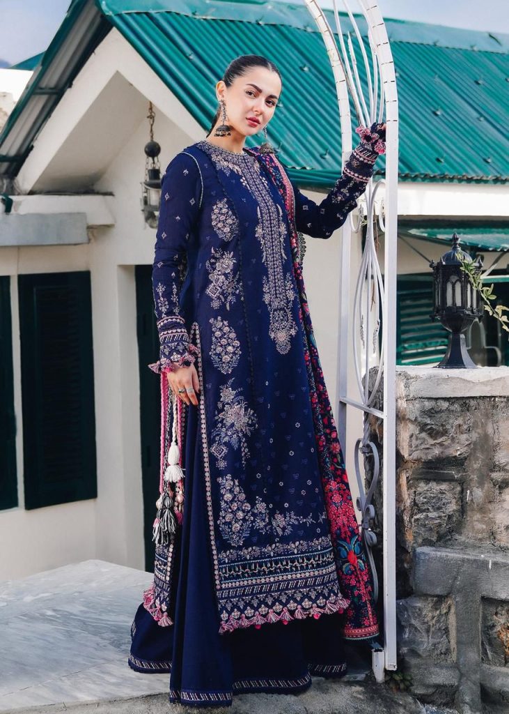 Hussain Rehar 3-Piece Dhanak Suit – Brand Code 1268 - alternate view
