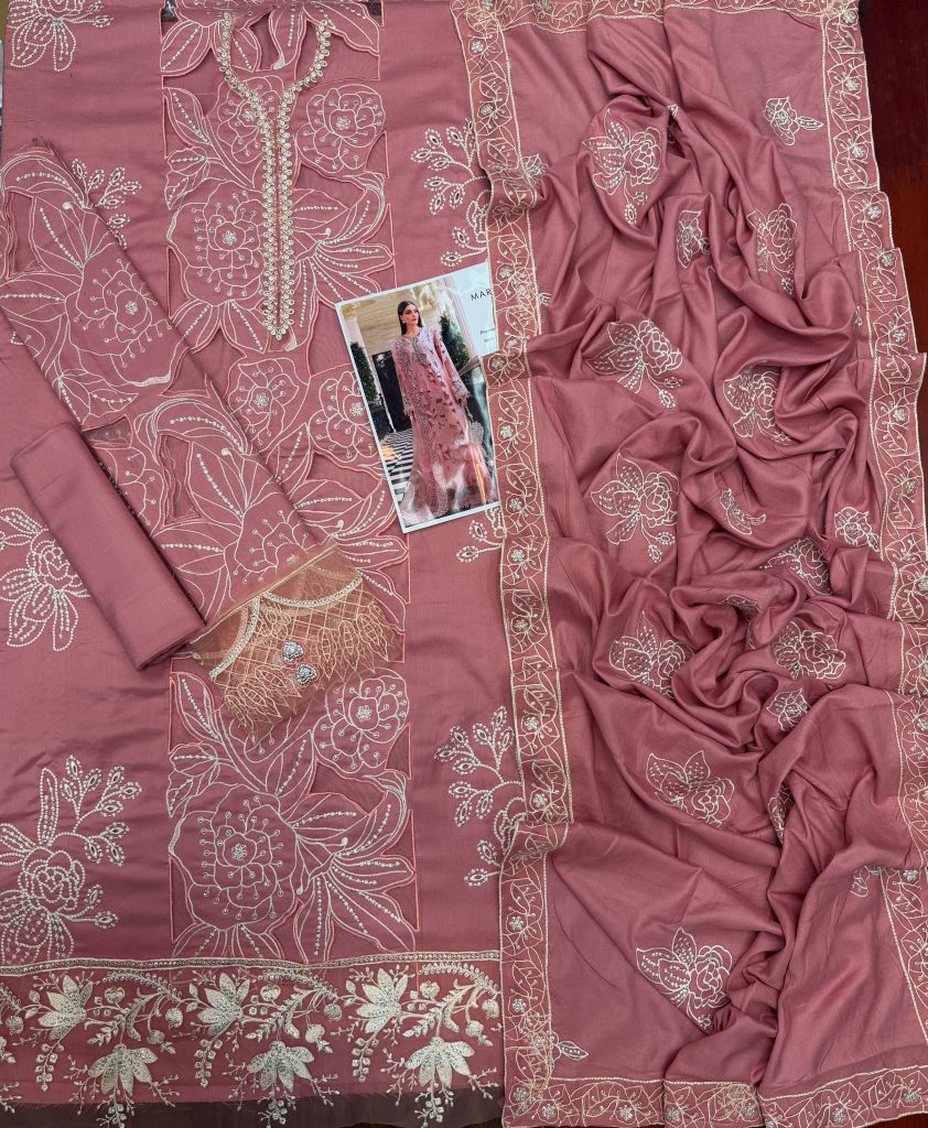 Maria B 3-Piece Dhanak Suit – Winter Collection 2026 - alternate view