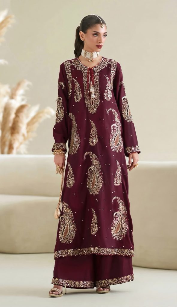 Ethnic 2-Piece Shehmoz Silk Suit – 2026 Collection - alternate view