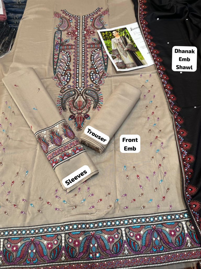 Jazmin 3-Piece Dhanak Suit – Brand Code 3172 - alternate view