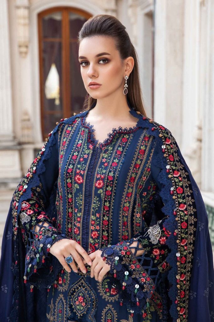 Maria B 3-Piece Dhanak Suit – Brand Codes 2959 / 3562 - alternate view