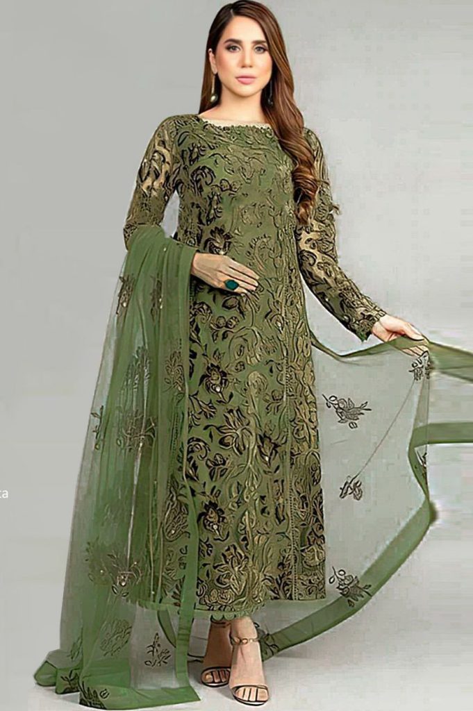 Bareeze 3-Piece Dhanak Suit – Winter Collection 2026 - alternate view