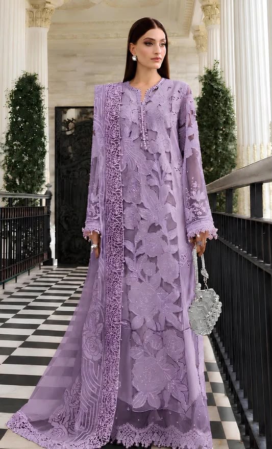 Maria B 3-Piece Dhanak Suit – Winter Collection 2026 - alternate view