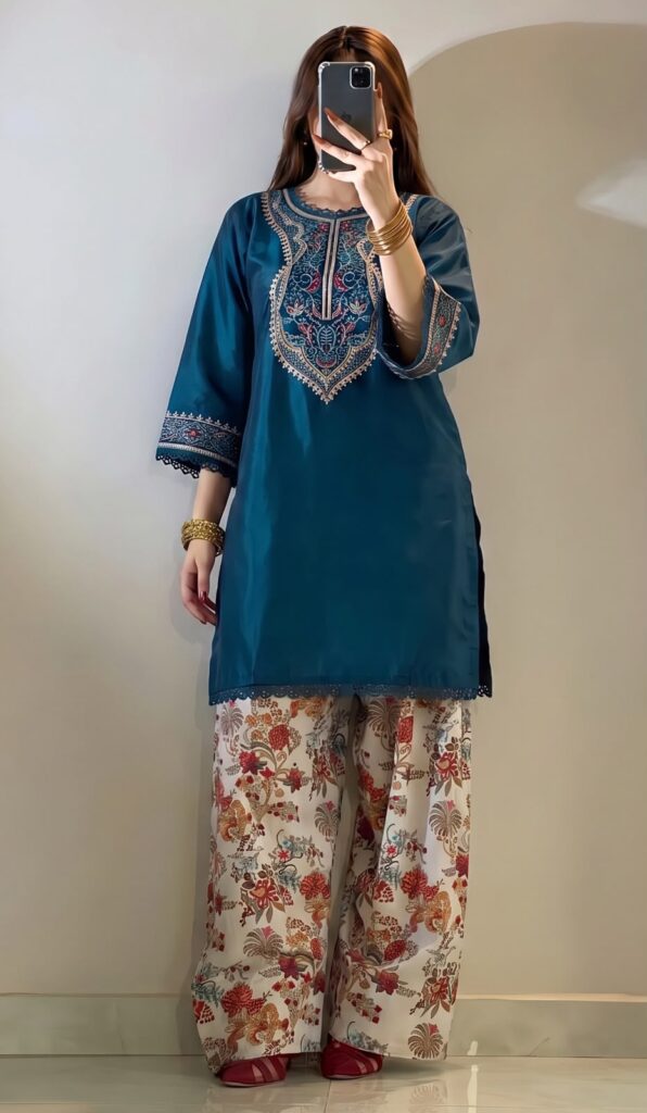 Laam 2-Piece Dhanak Suit – Brand Code 872 - alternate view