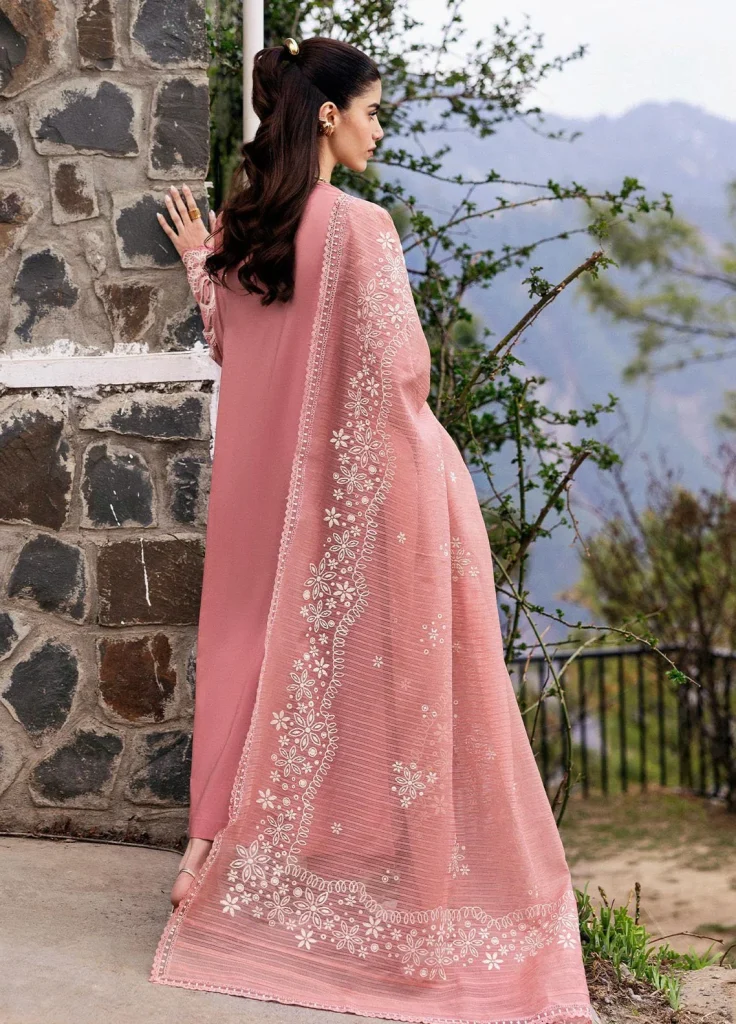 Qalamkar 3-Piece Dhanak Suit – Brand Code 3650 - alternate view