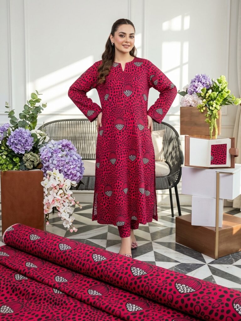 Sapphire Digital Print All Over Khaddar 2026 - alternate view