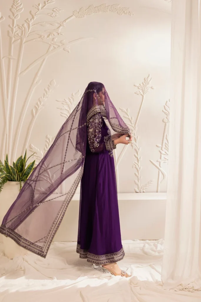 Mohagni 3-Piece Dhanak Embroidered Suit – Code 3641 - alternate view