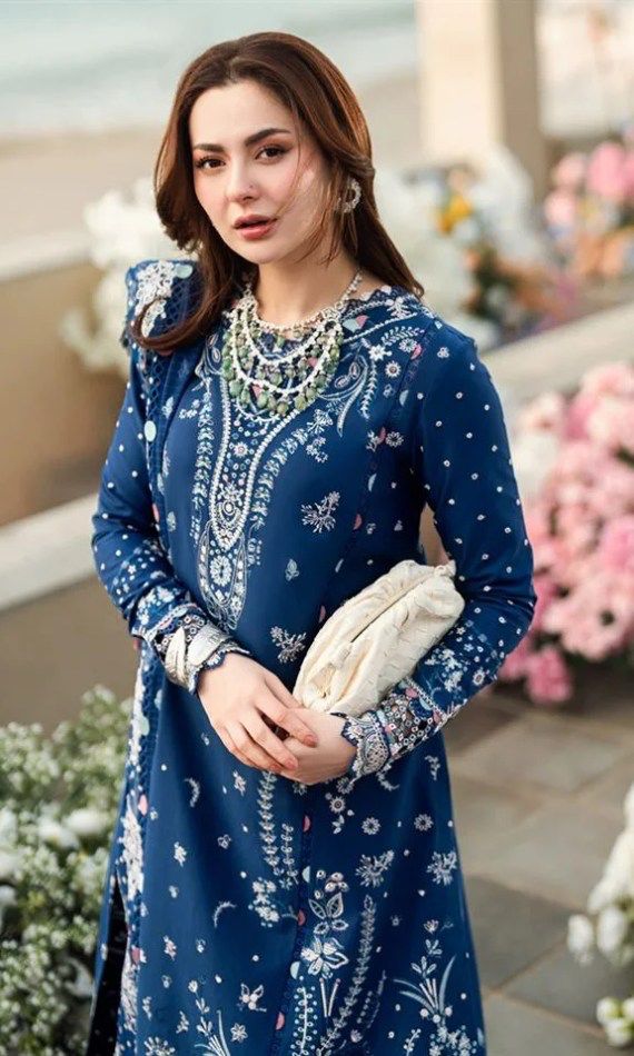 Qalamkar 3-Piece Dhanak Embroidered Suit – Code 1272 - alternate view