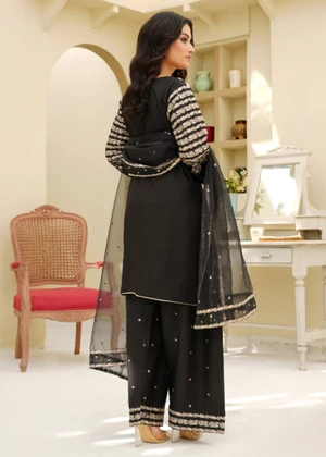 Jazmin 3-Piece Dhanak Embroidered Suit – Code 3249 - alternate view